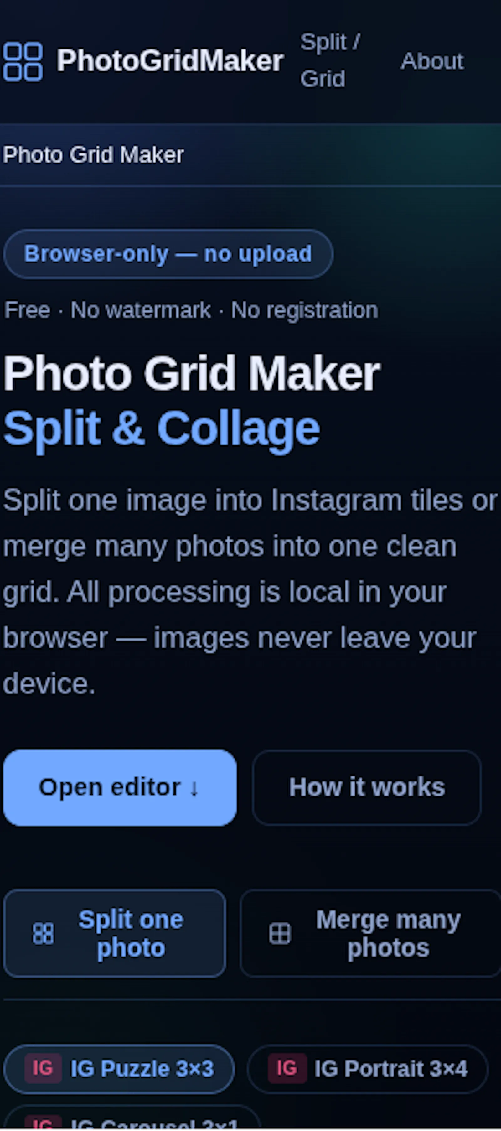Photo Grid Maker screenshot 4