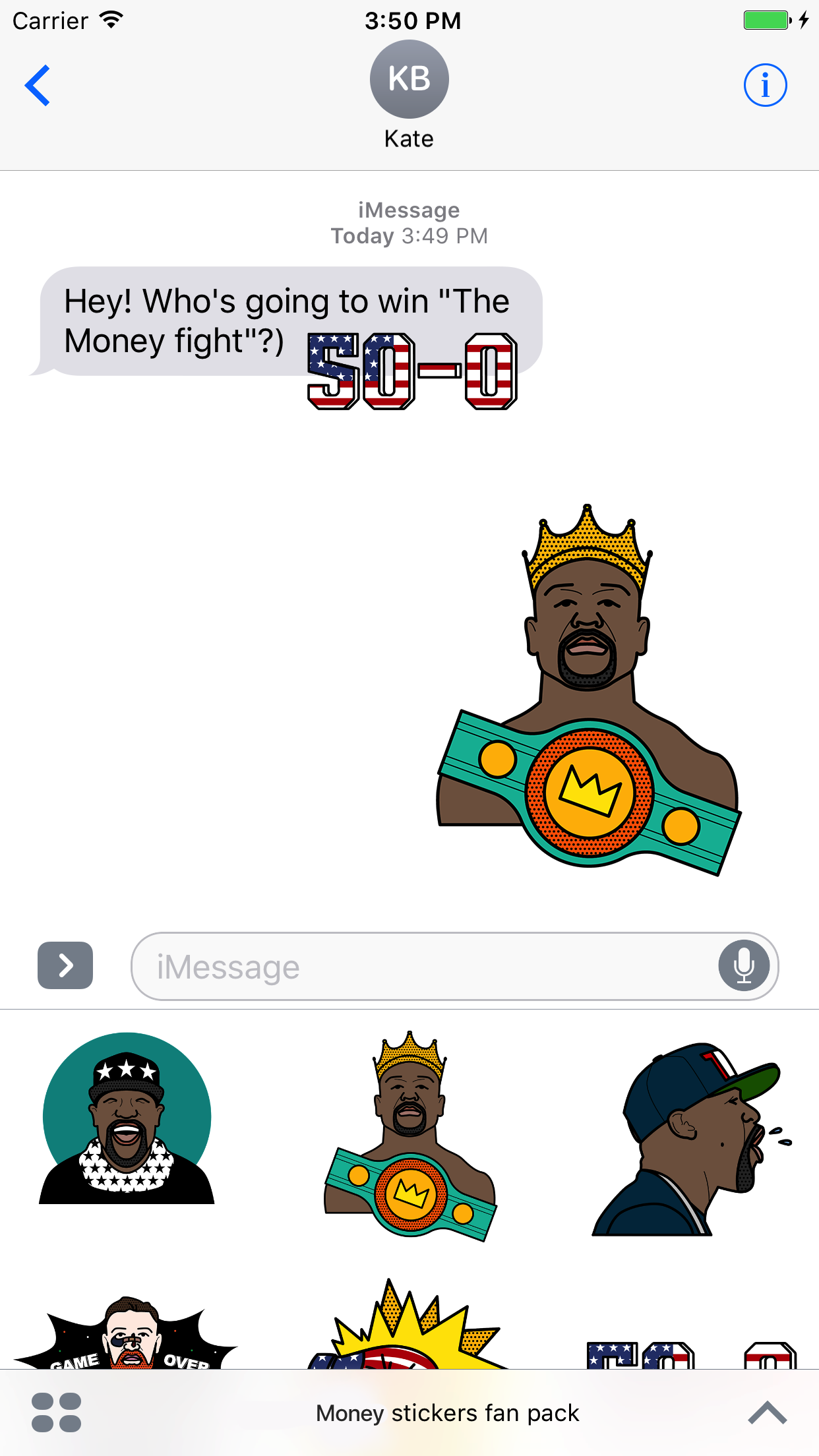 Money Fight fan stickers gallery image