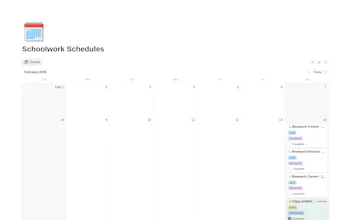 Schoolwork Schedules gallery image