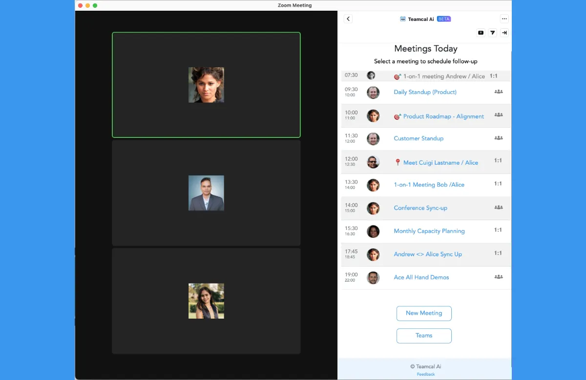 Free Teamcal AI App for Zoom gallery image