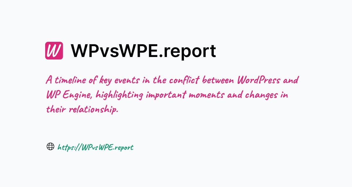 WP vs WPE Dispute Timeline media 1