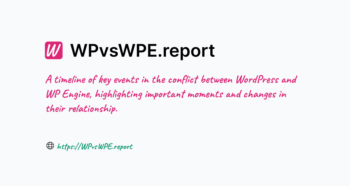 Media WP vs WPE Tracker Pertikaian 1