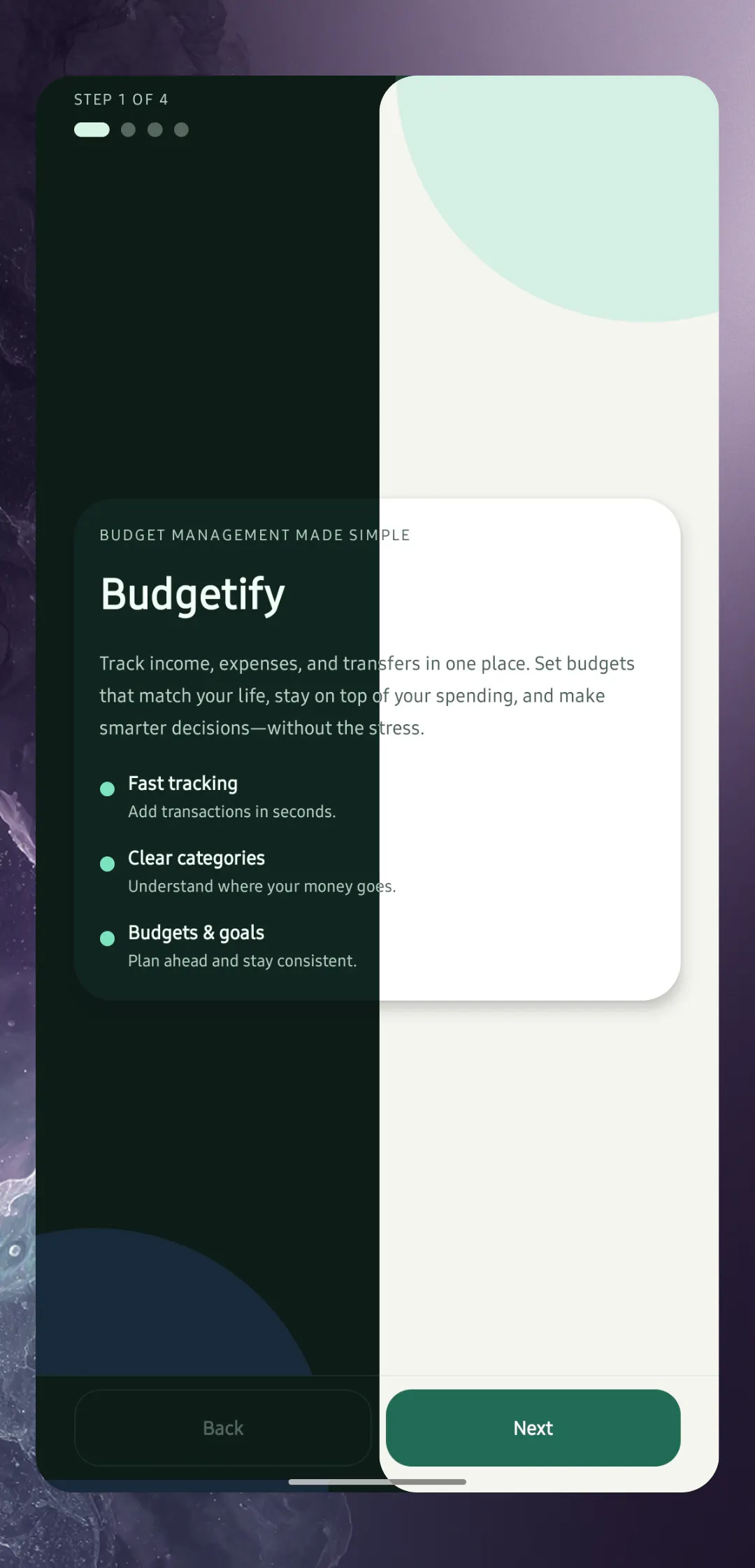 Banner del producto Budgetify: Money Manager