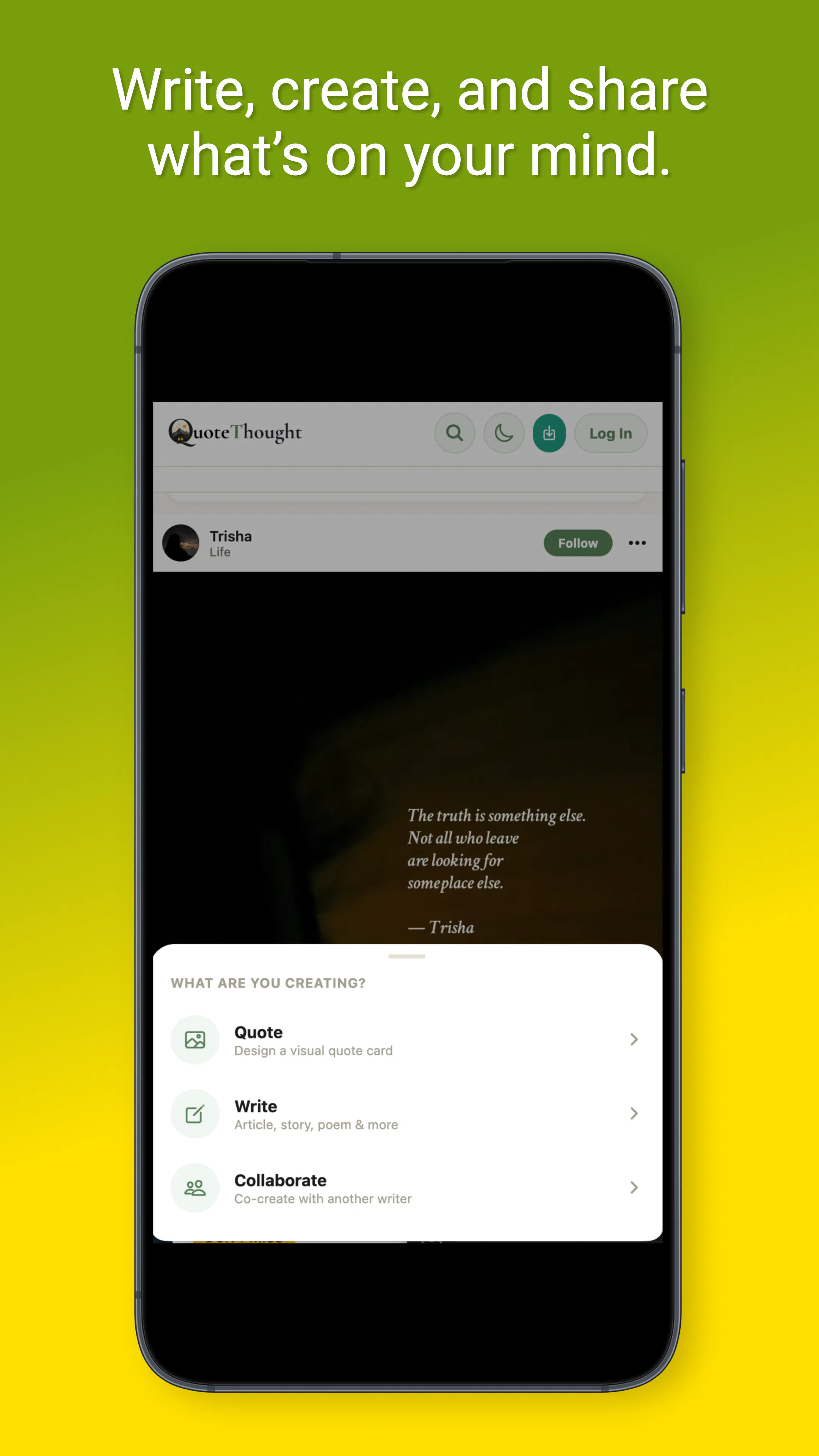 Quotethought – Quotes & Writing App gallery image