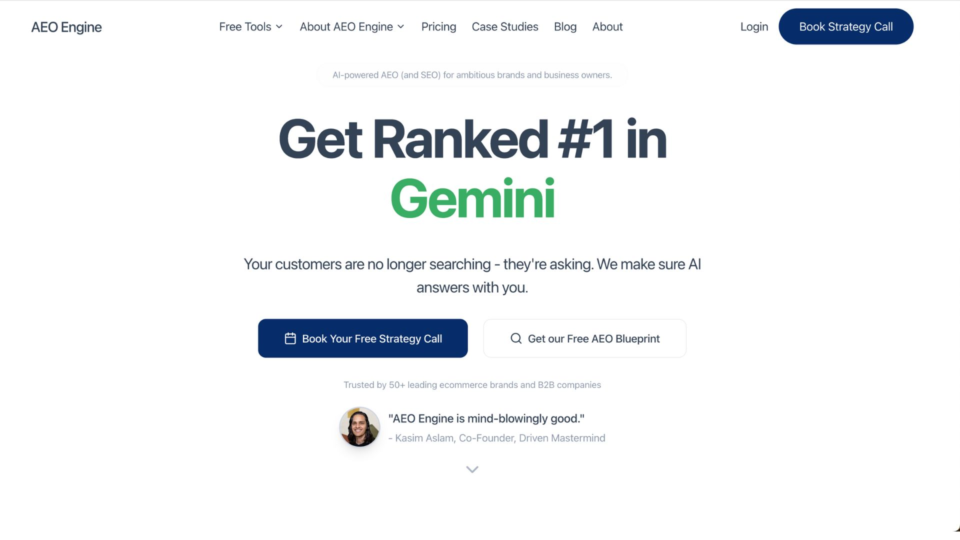 AEO Engine - Screenshot 2 showing product features and functionality