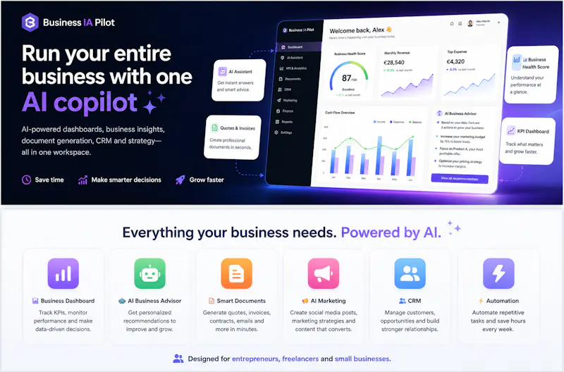 Business IA Pilot screenshot 2