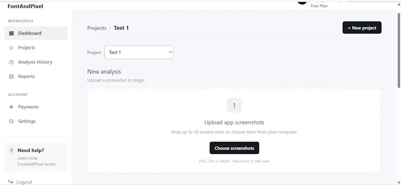 FontAndPixel — Precision UI review screenshot 2