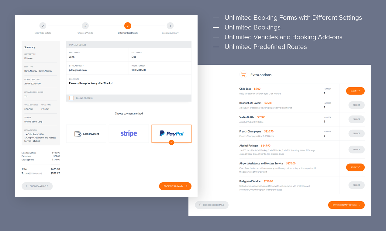 Chauffeur Booking System for WordPress gallery image