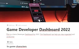 Game Developer Dashboard media 2