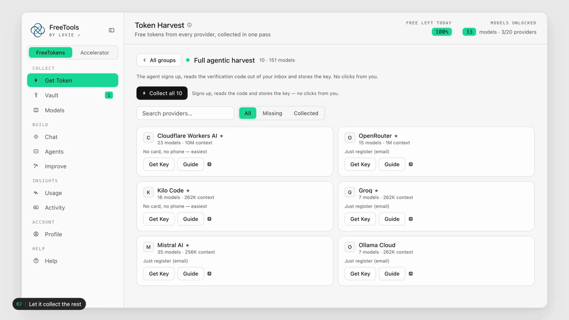 FreeTokens by Lovie.co screenshot 1