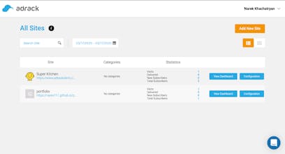 Adrack Web Push gallery image