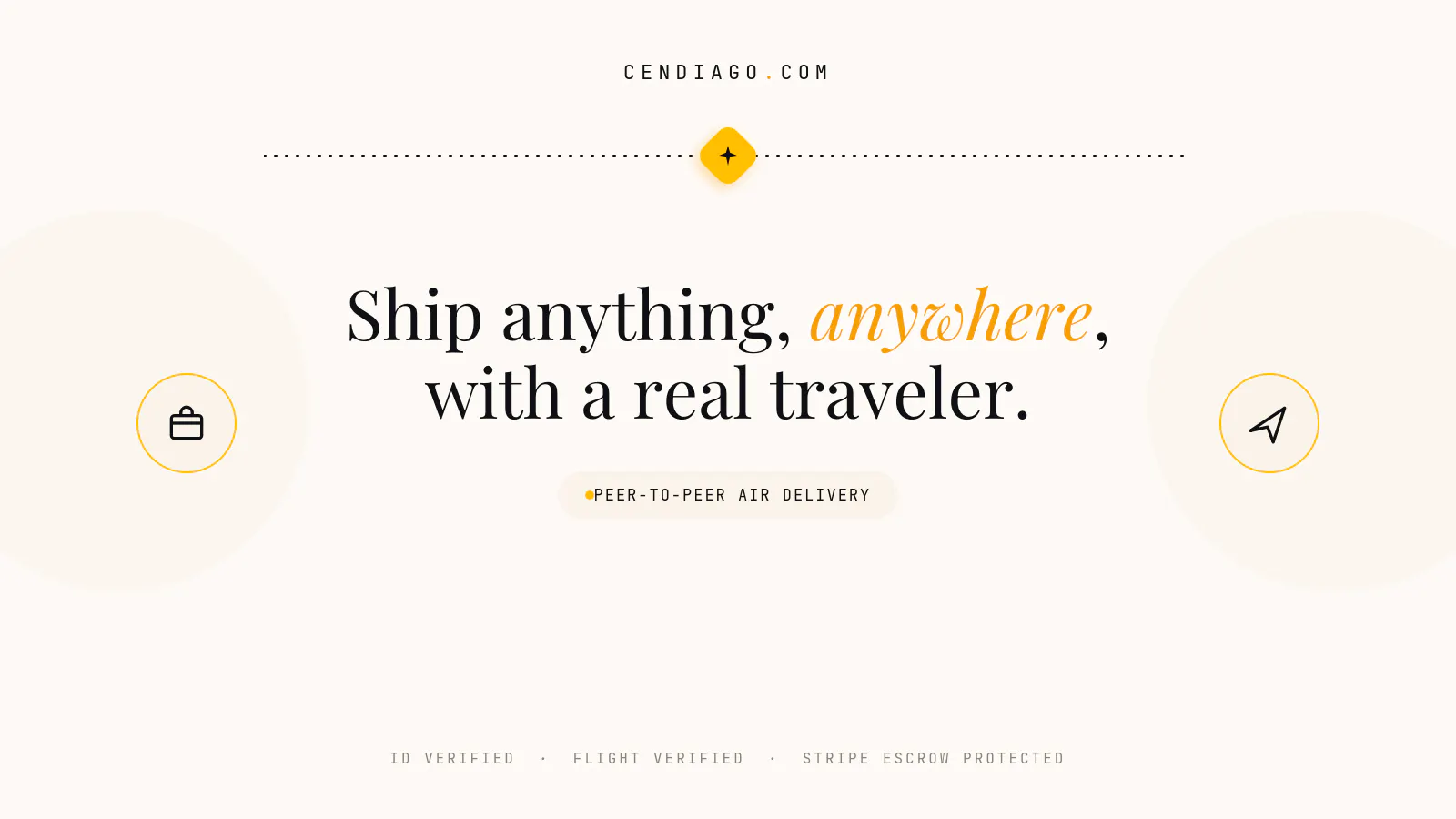 Cendiago — Send anywhere. Earn anywhere. gallery image