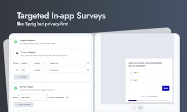 Enquêtes ciblées sur les utilisateurs - Comprendre les besoins et les préférences de vos utilisateurs.