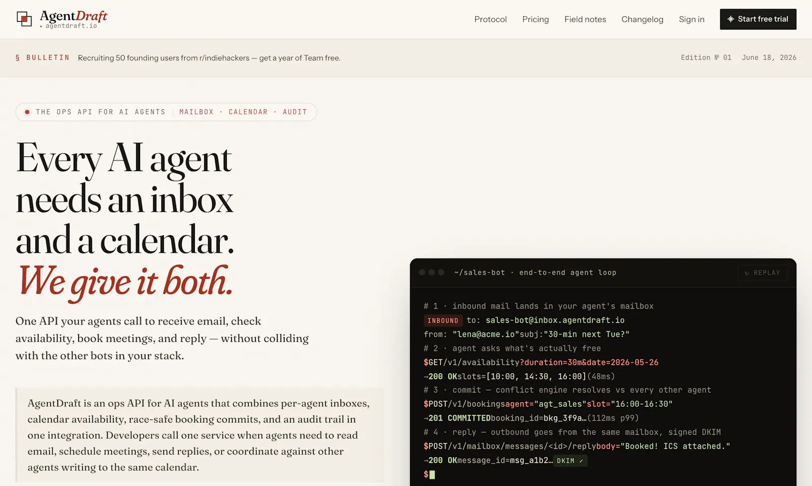 AgentDraft screenshot 2