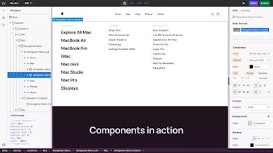 Uma captura de tela mostrando o componente Radix para personalização de IU sem esforço.