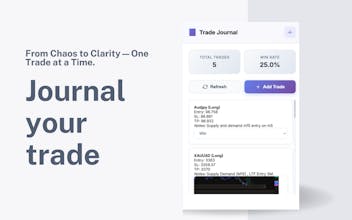 Log your trade, a trading journal gallery image