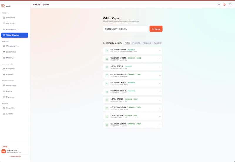 Retelio screenshot 4