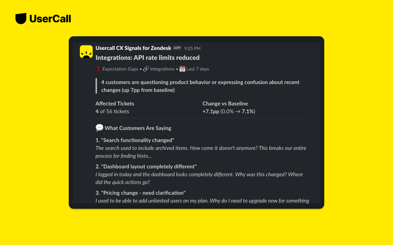 Zendesk Signals by Usercall gallery image