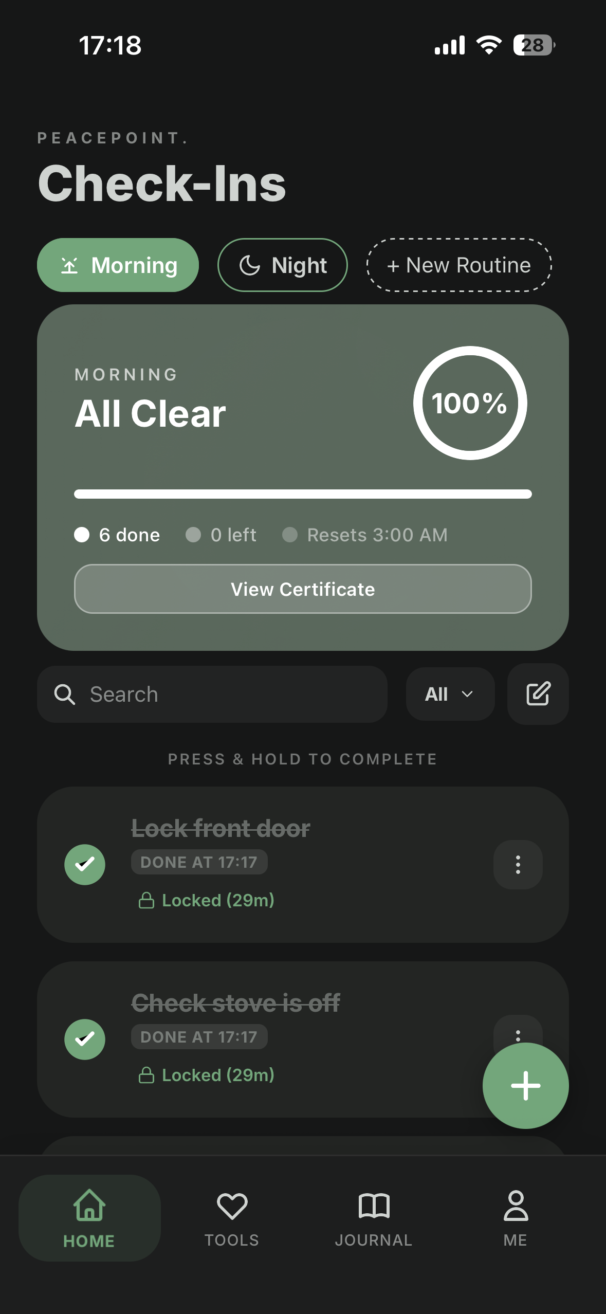 Peacepoint - Check Once. Rest Easy. - Screenshot 3 showing product features and functionality