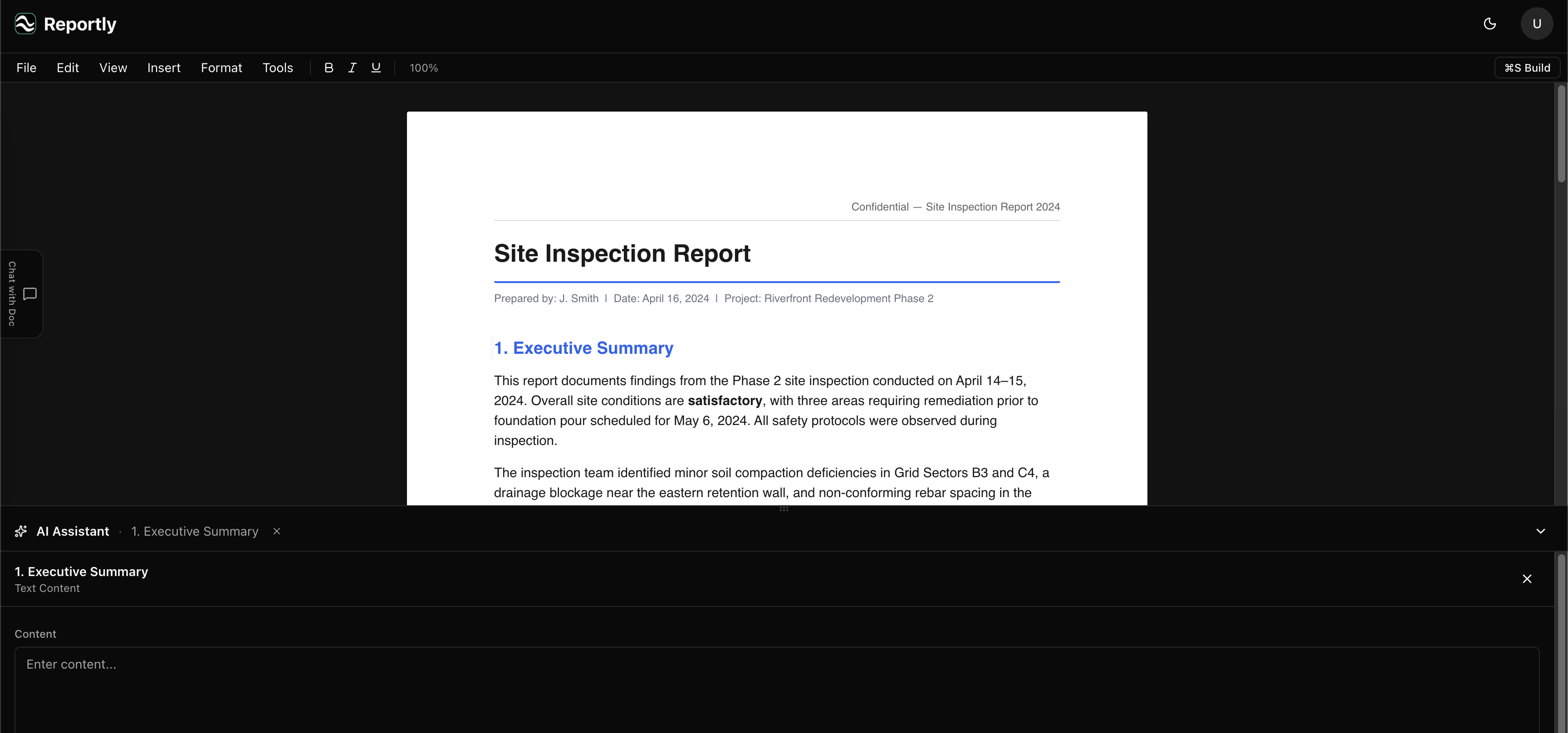 Reportly gallery image