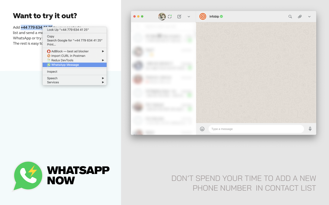 Message Now for WhatsApp gallery image