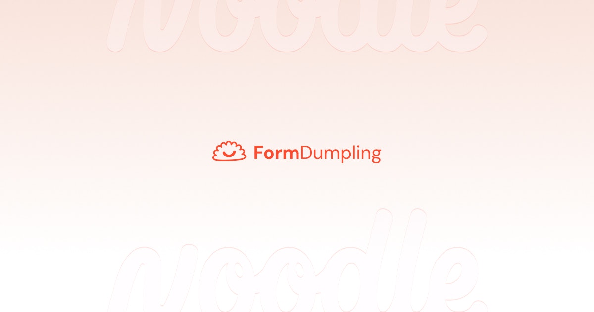 FormDumpling by We Are Noodle - Main product screenshot demonstrating key features and user interface