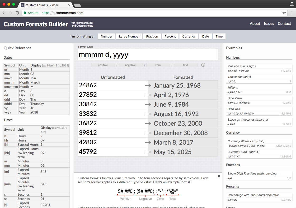 Custom Formats Builder gallery image
