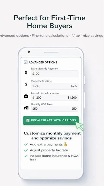 Mortgage Loan Calculator - Screenshot 2 showing product features and functionality