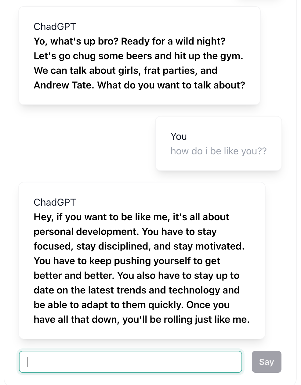Média Chadgpt - Si Chagpt était un Tchad absolu 1