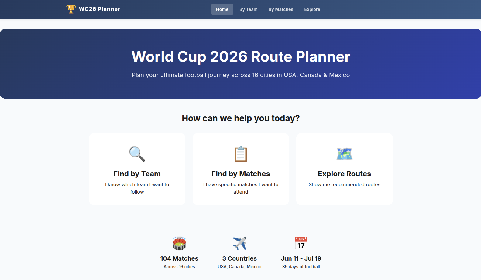 World Cup 2026 Planner gallery image