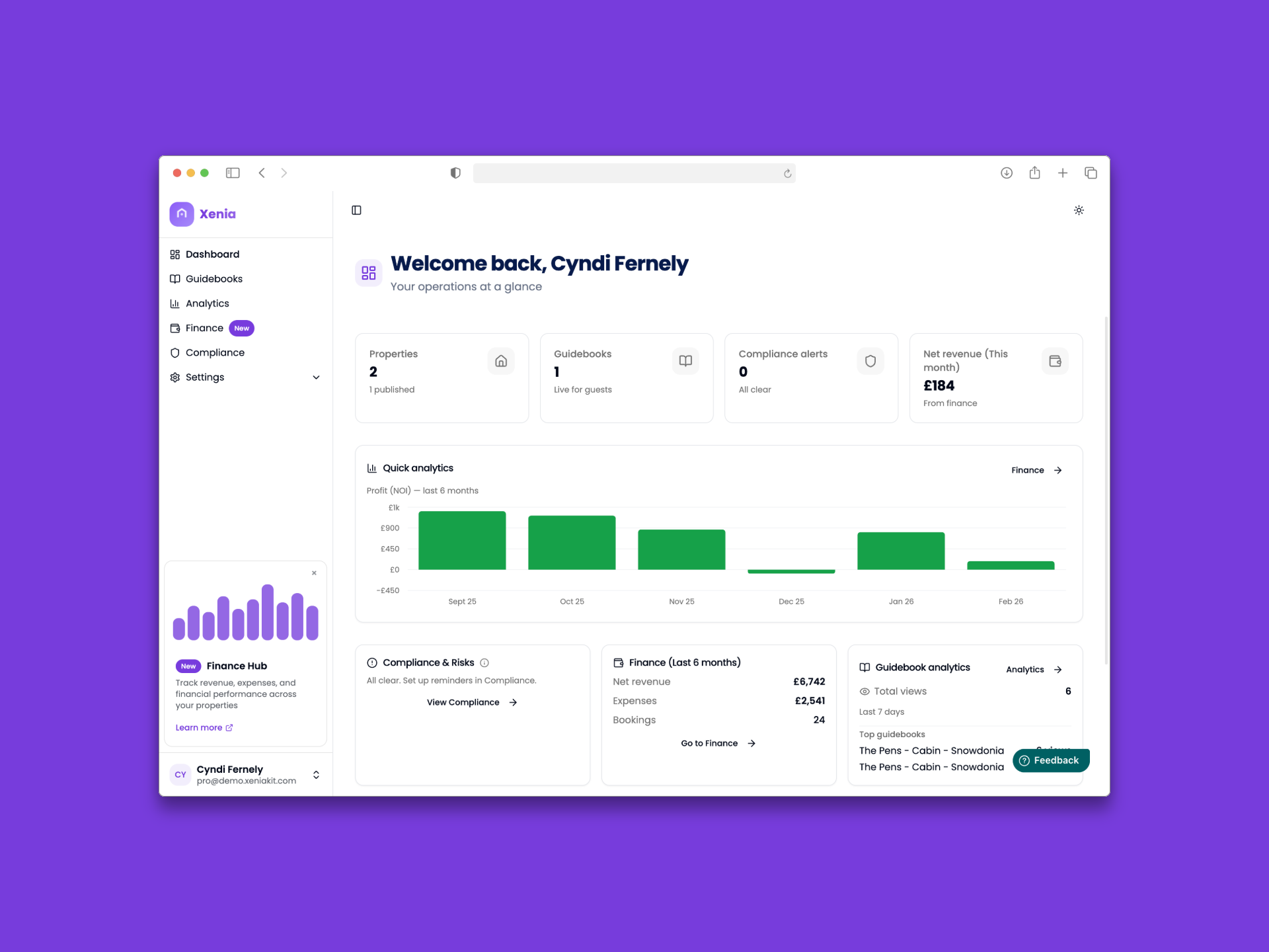 Xenia 2.0 - Operating System for Hosts - Screenshot 2 showing product features and functionality