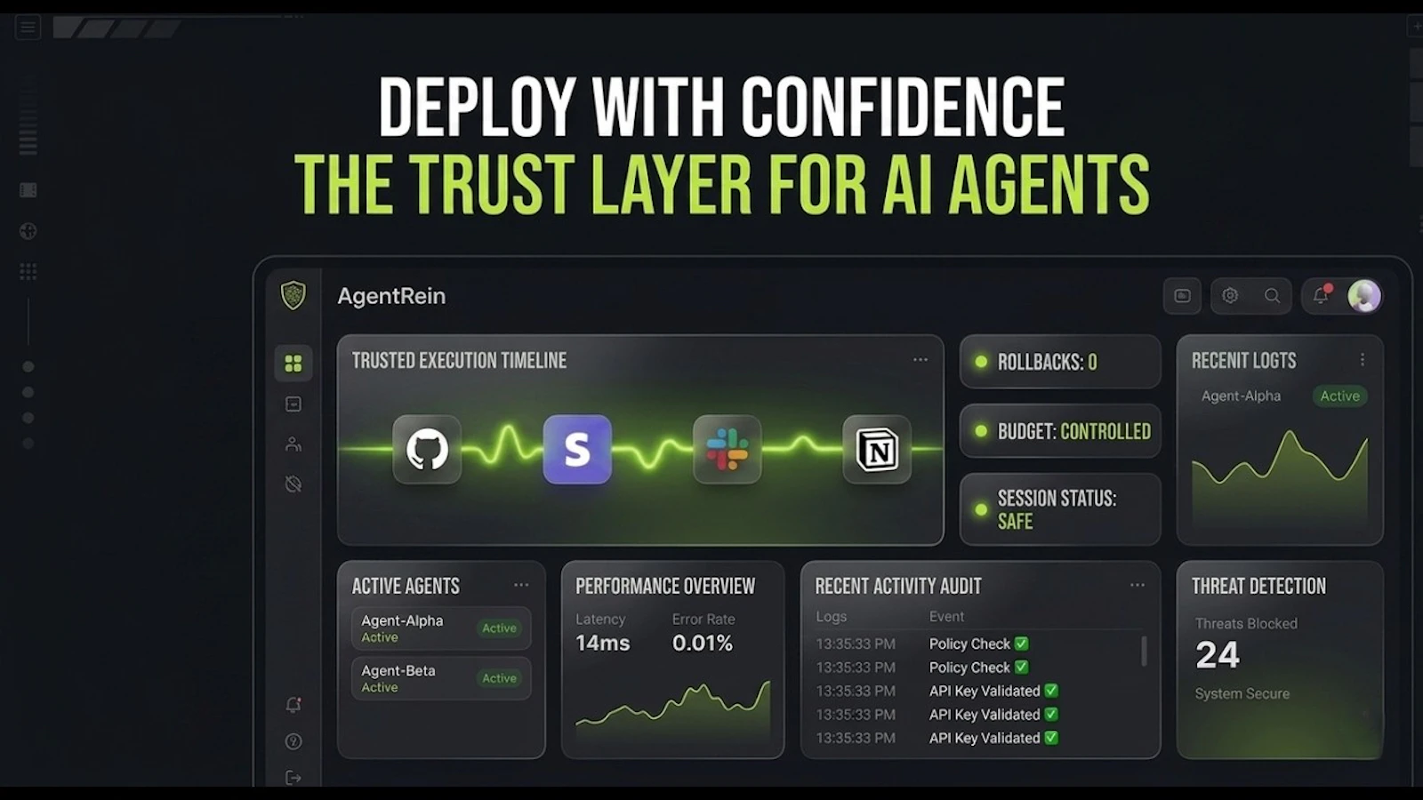AgentRein screenshot 1 (video preview)