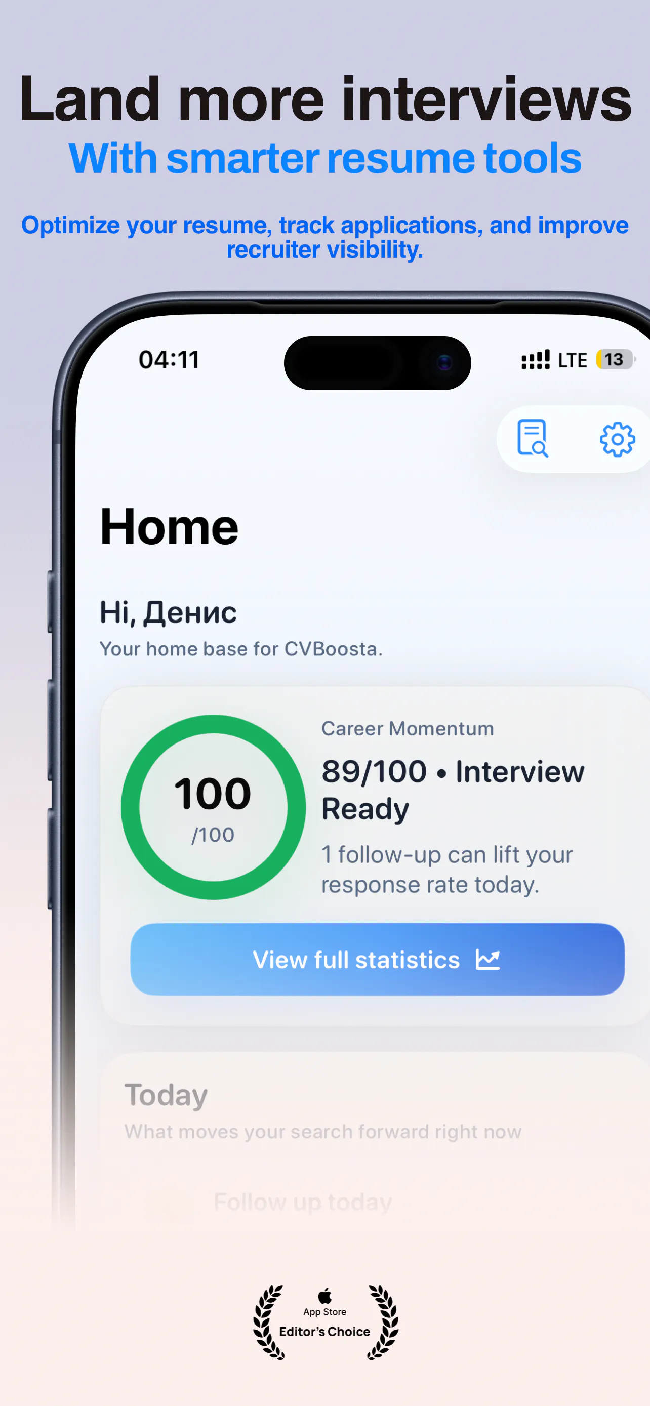 CVboosta screenshot