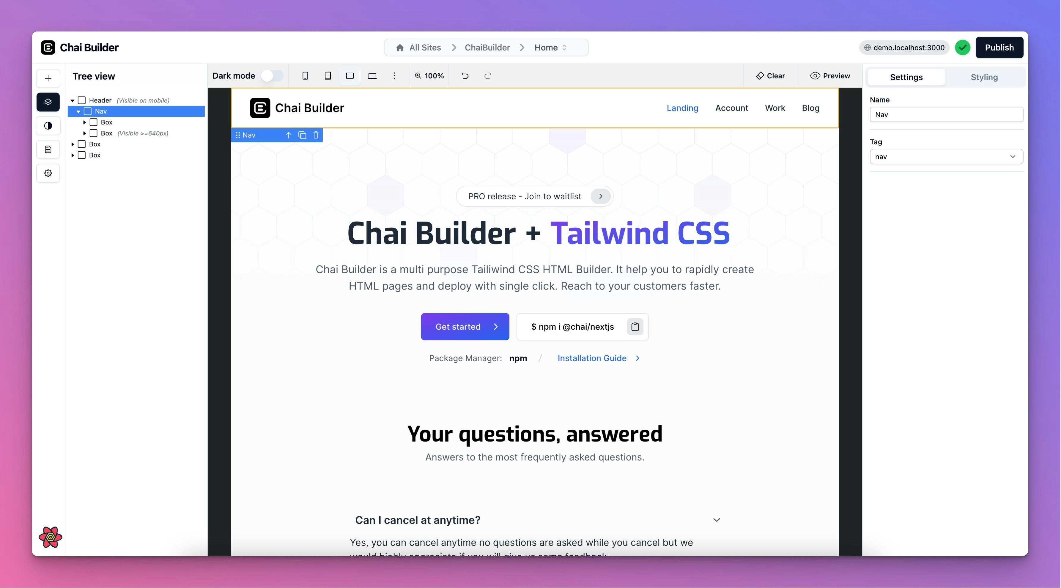 Chai Builder gallery image