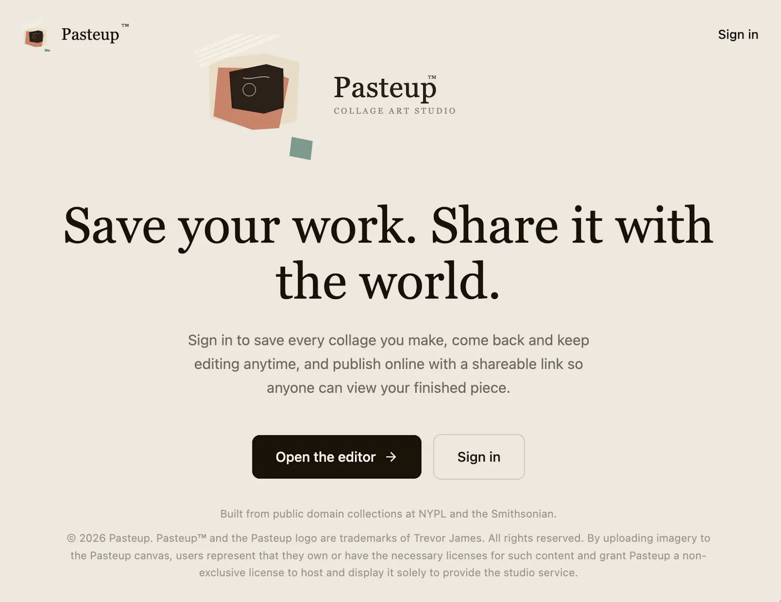 Pasteup — Collage Art Studio screenshot 1