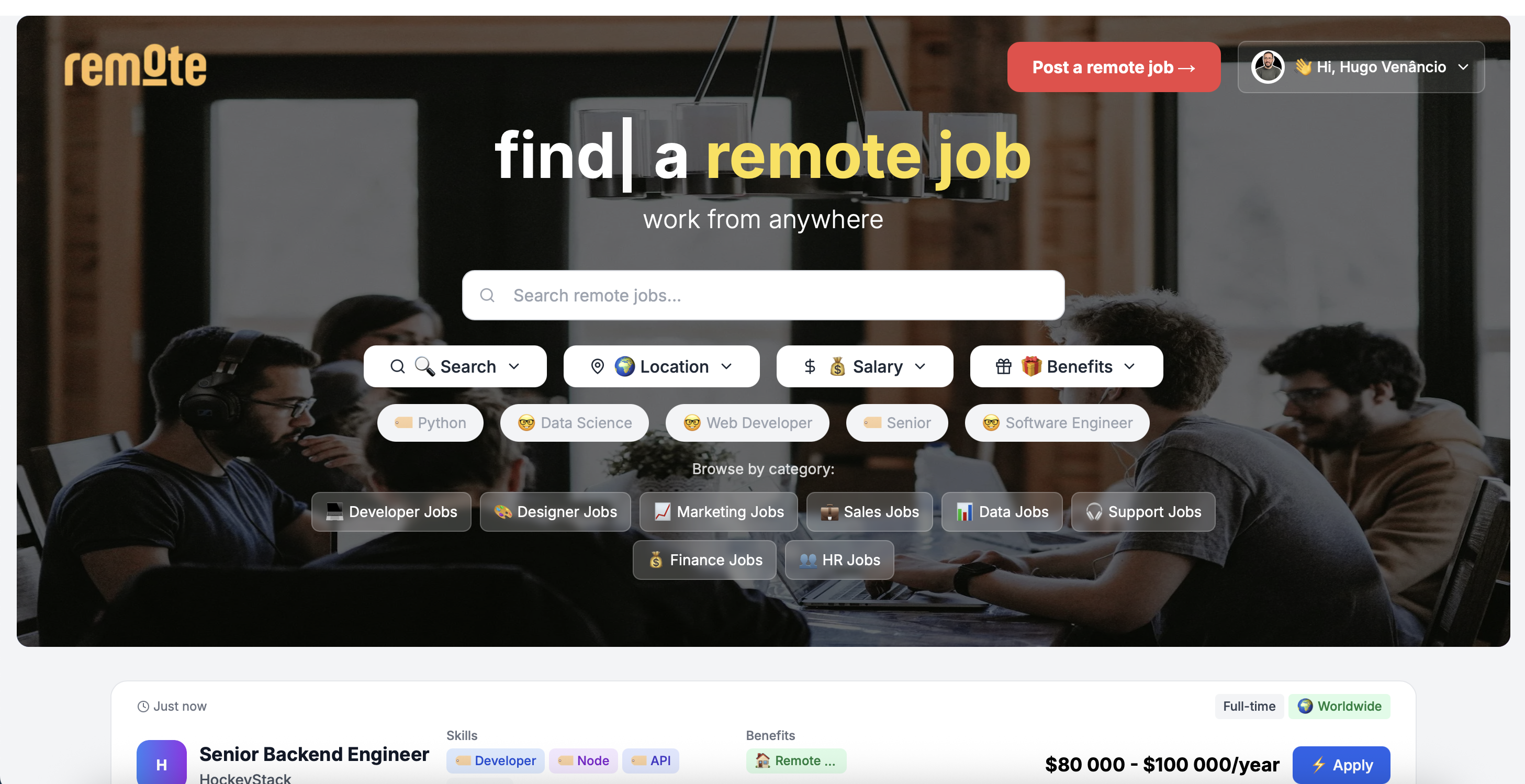FindRemote AI - Lancio oggi: il tuo hub per ruoli remoti globali media 1