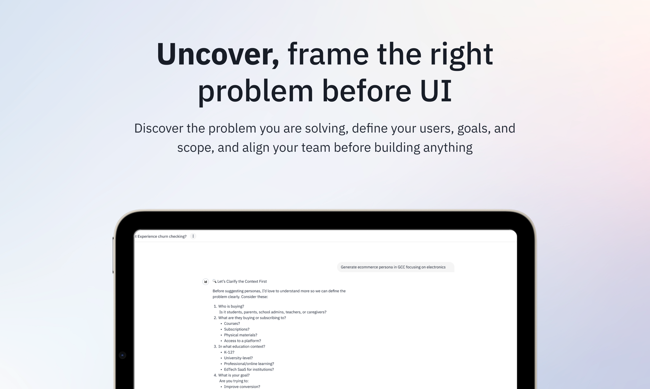 Ideoz AI - Screenshot 2 showing product features and functionality