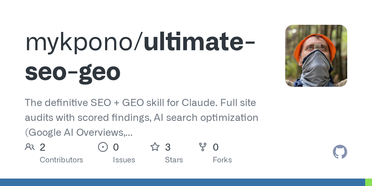 Ultimate SEO GEO SKill for Claude gallery image