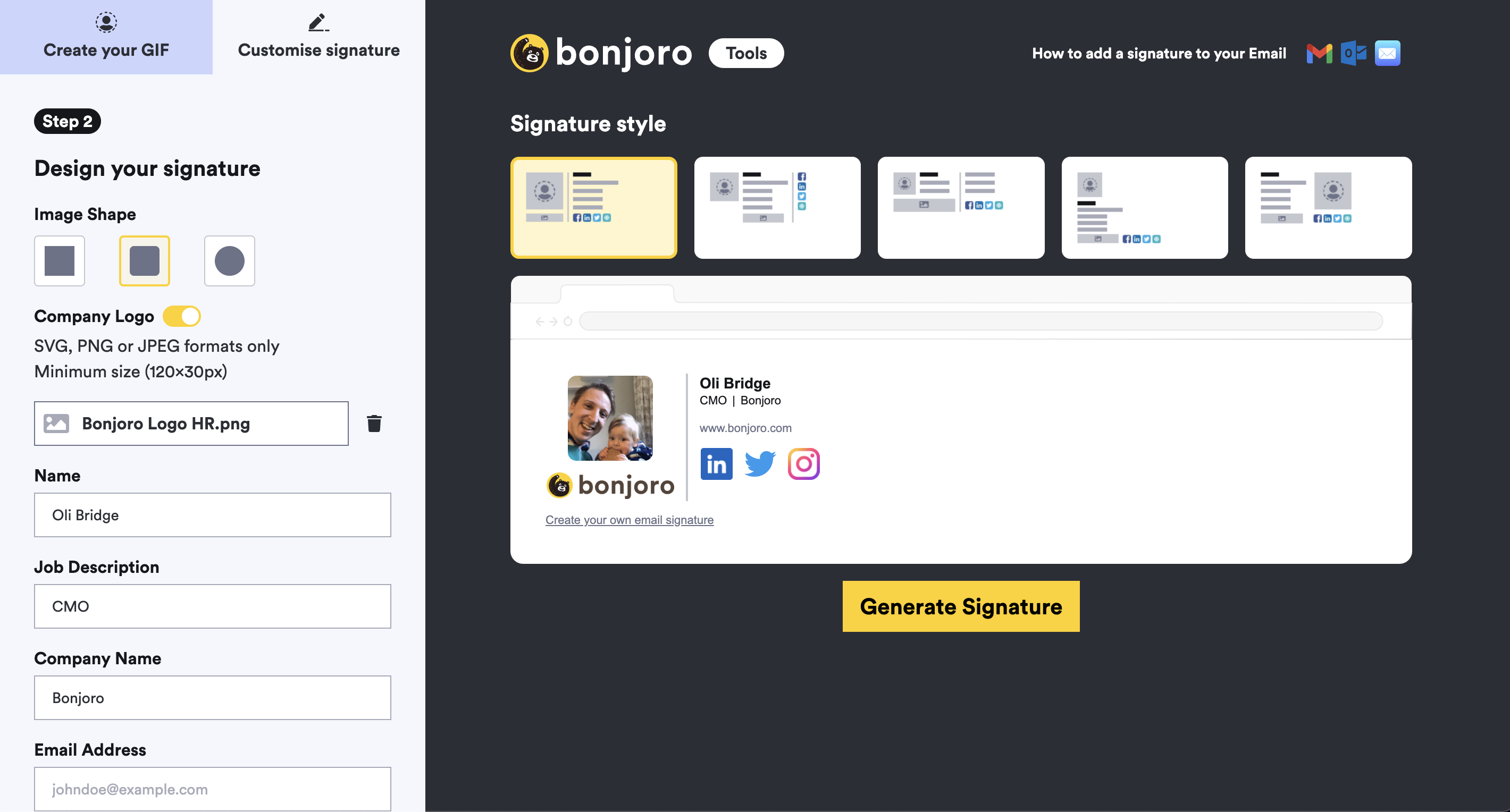 Bonjoro의 Gif Signature - 이메일 서명을 조금 덜 지루하게 만들어 봅시다 미디어 4