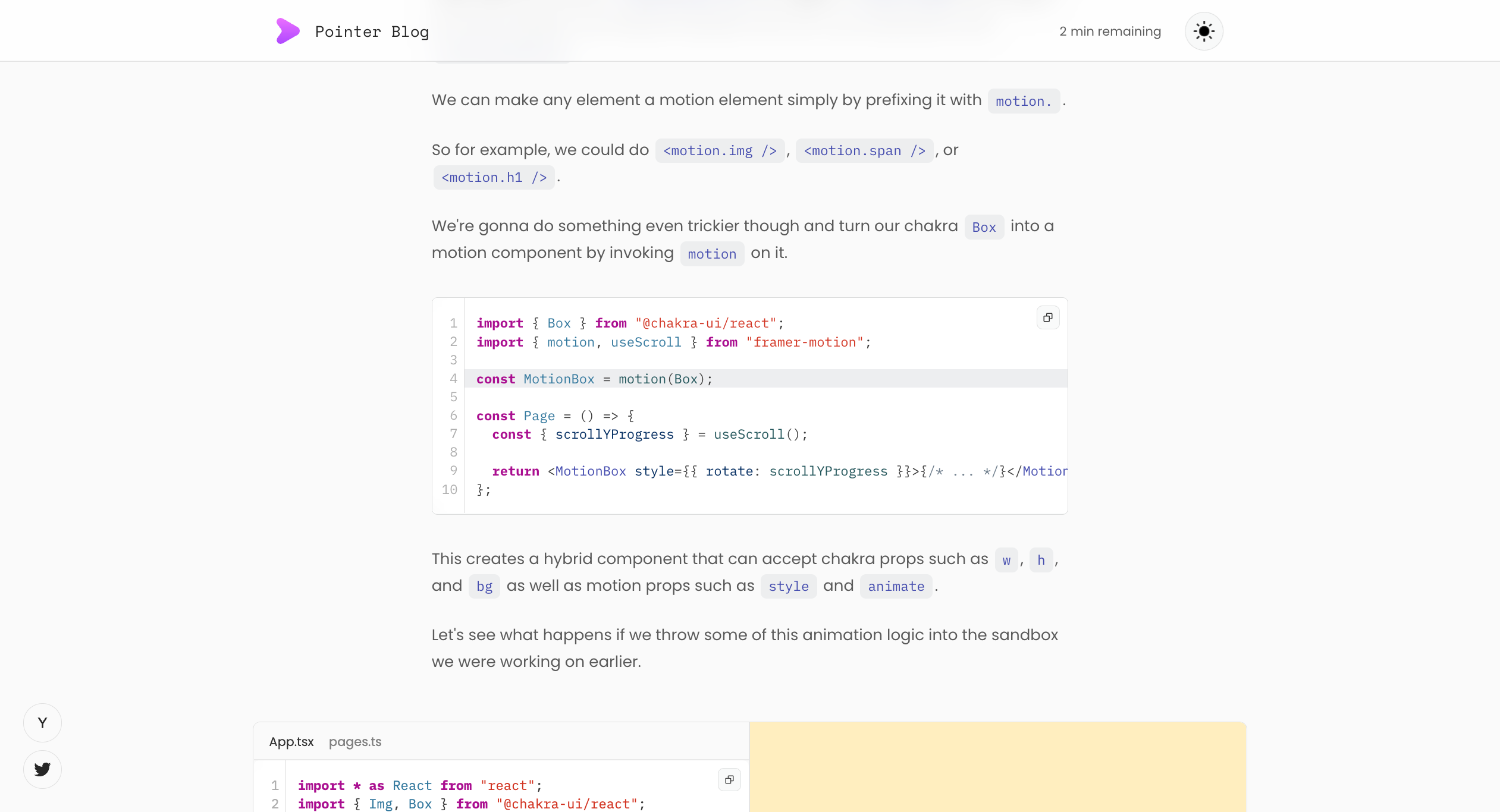 บล็อก Pointer Dev media 8