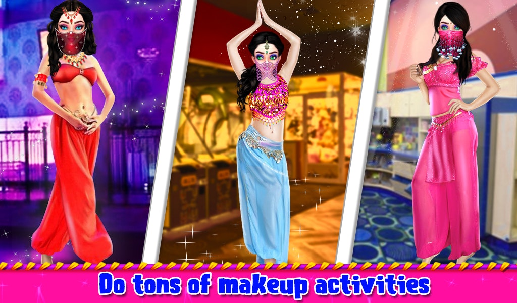 Beautiful Belly Dancer Girl Salon Stylish Dressup gallery image