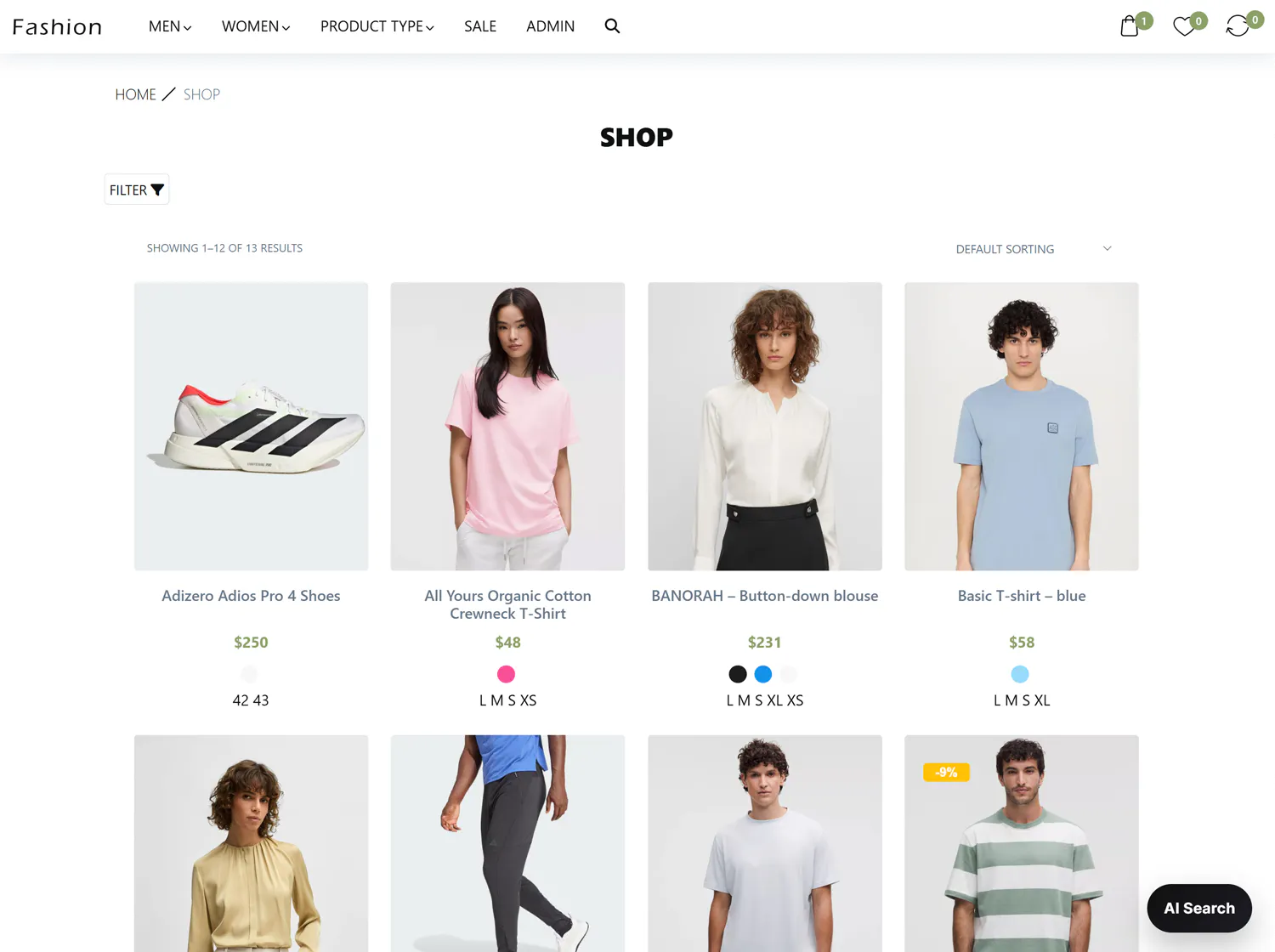 Banner del producto AI WooCommerce Search