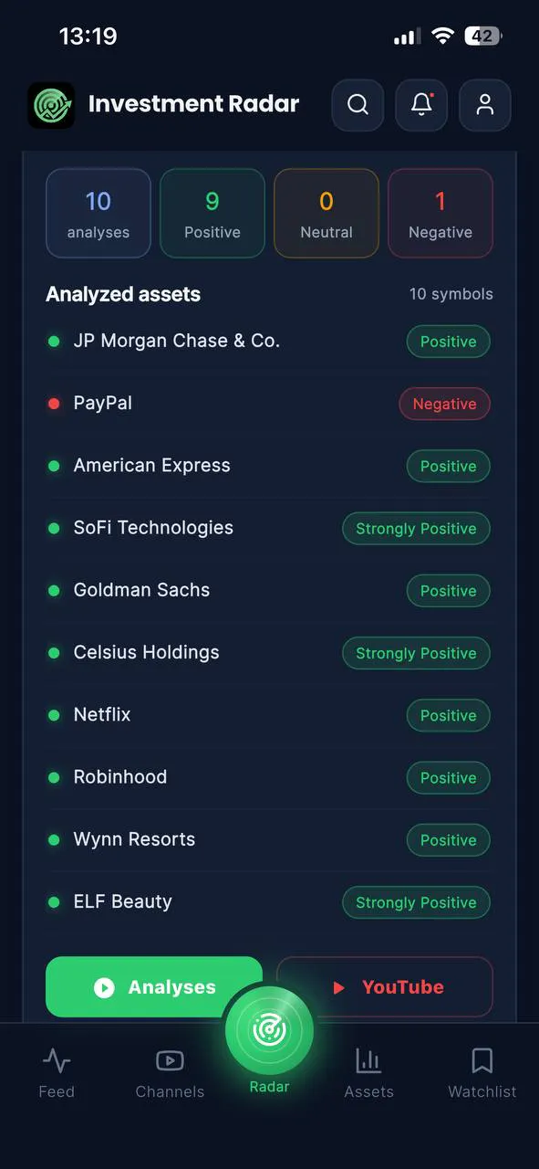 Investment Radar gallery image