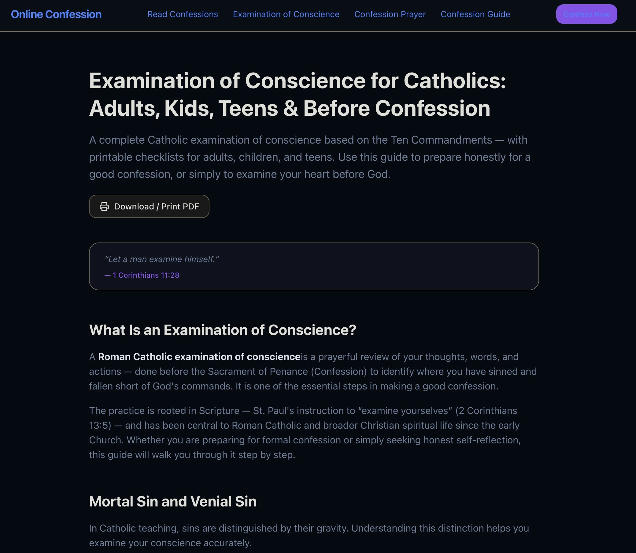 online confession gallery image