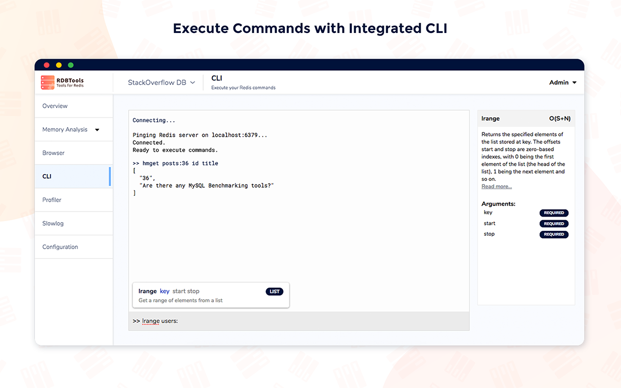 RDBTools - GUI for Redis gallery image