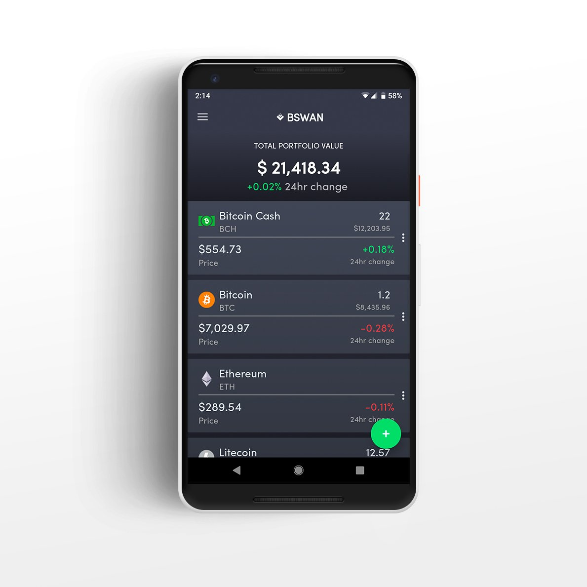 Bswan - Crypto Tracker gallery image