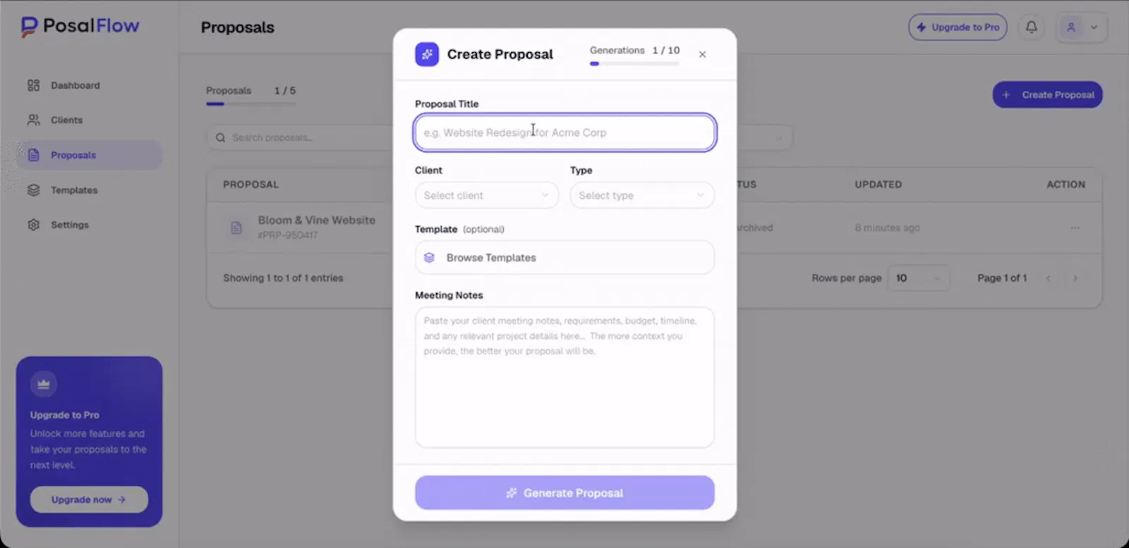 PosalFlow screenshot 1 (video preview)