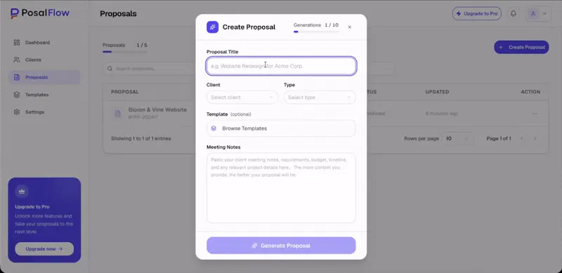 PosalFlow screenshot 1 (video preview)