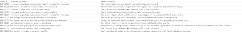 Customer Conversations Dataset  screenshot 1