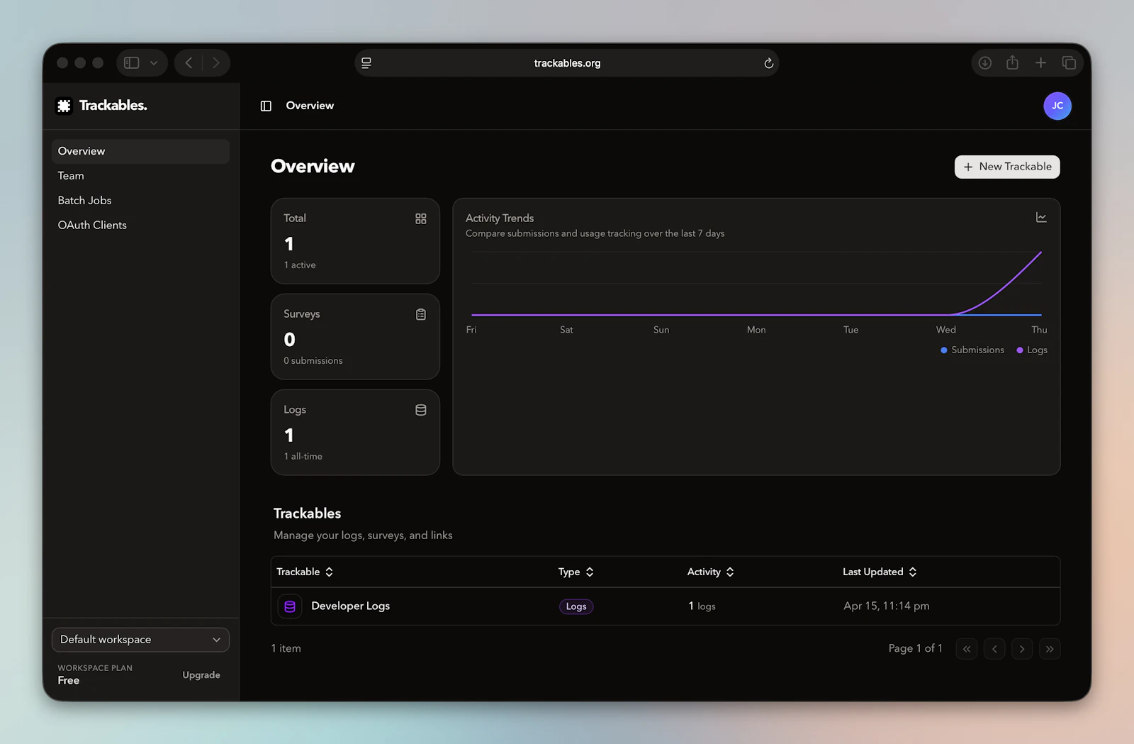 Trackables screenshot 1
